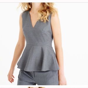 JCREW super 120s peplum top